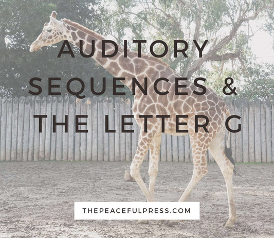Auditory Sequences and the Letter G