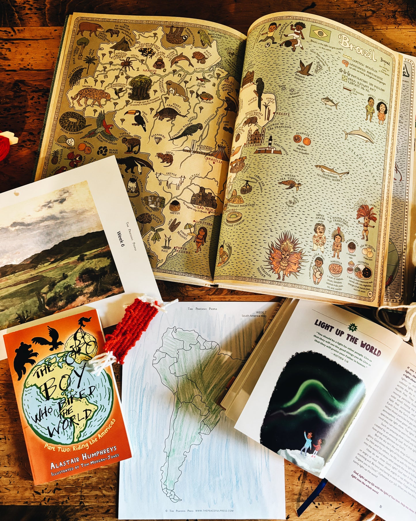 Precious People Year One World Geography Homeschool Curriculum South American sample