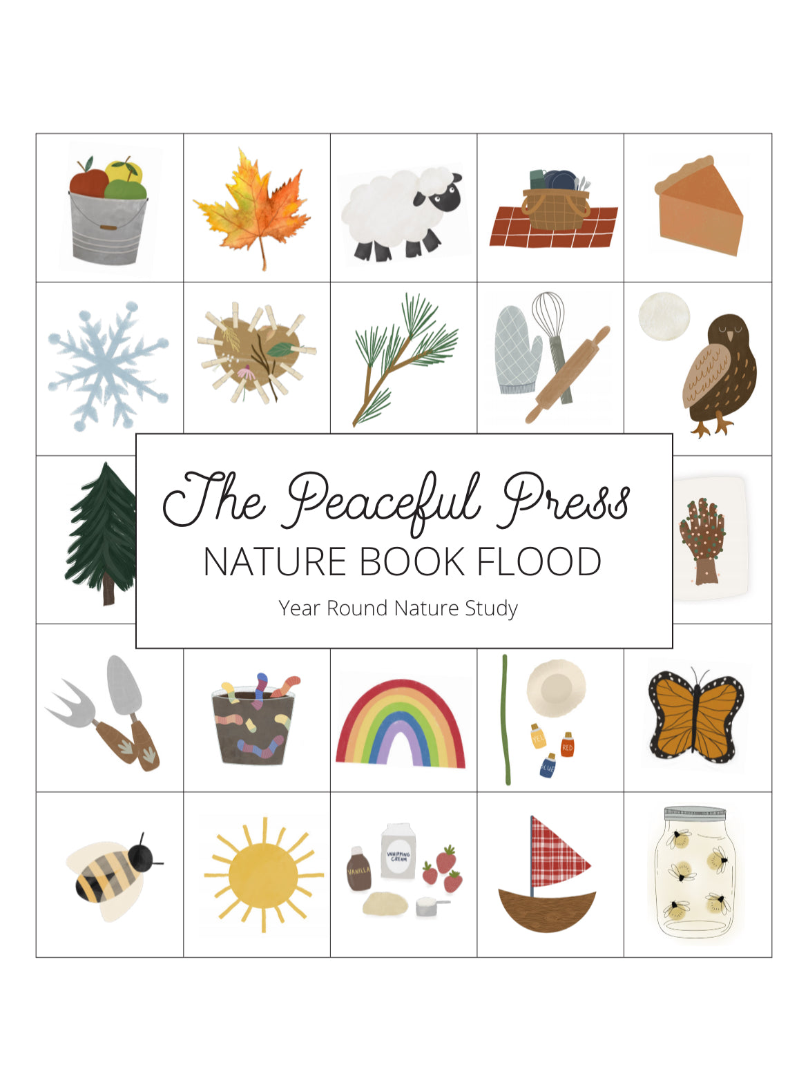 Peaceful Press Nature Book Flood: A Year Round Nature Study