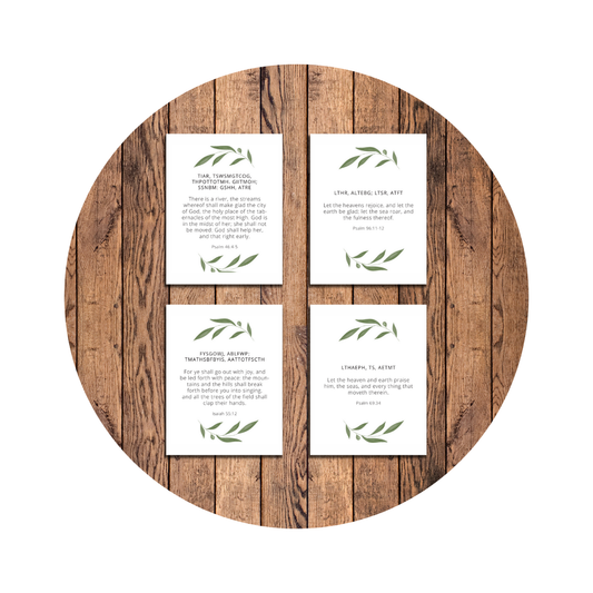 Nourishing Nature Bible Verse Cards
