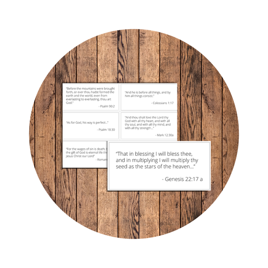 The Playful Pioneers: Scripture Cards