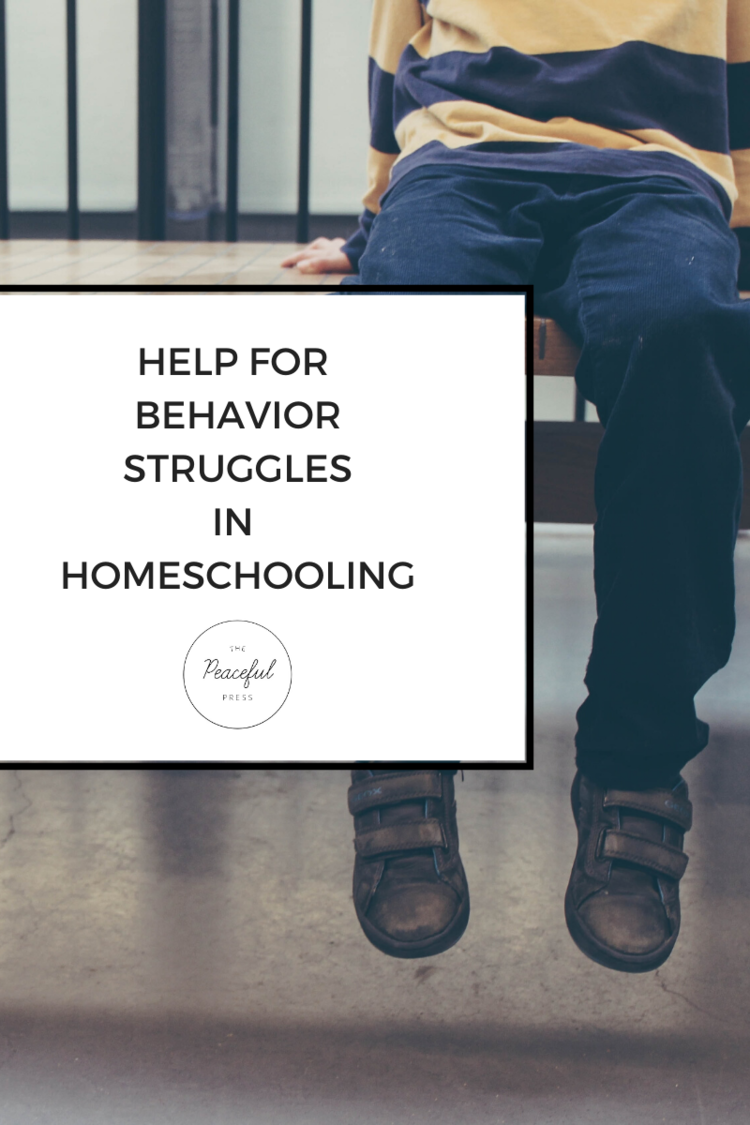 Help For Behavior Struggles in Homeschooling