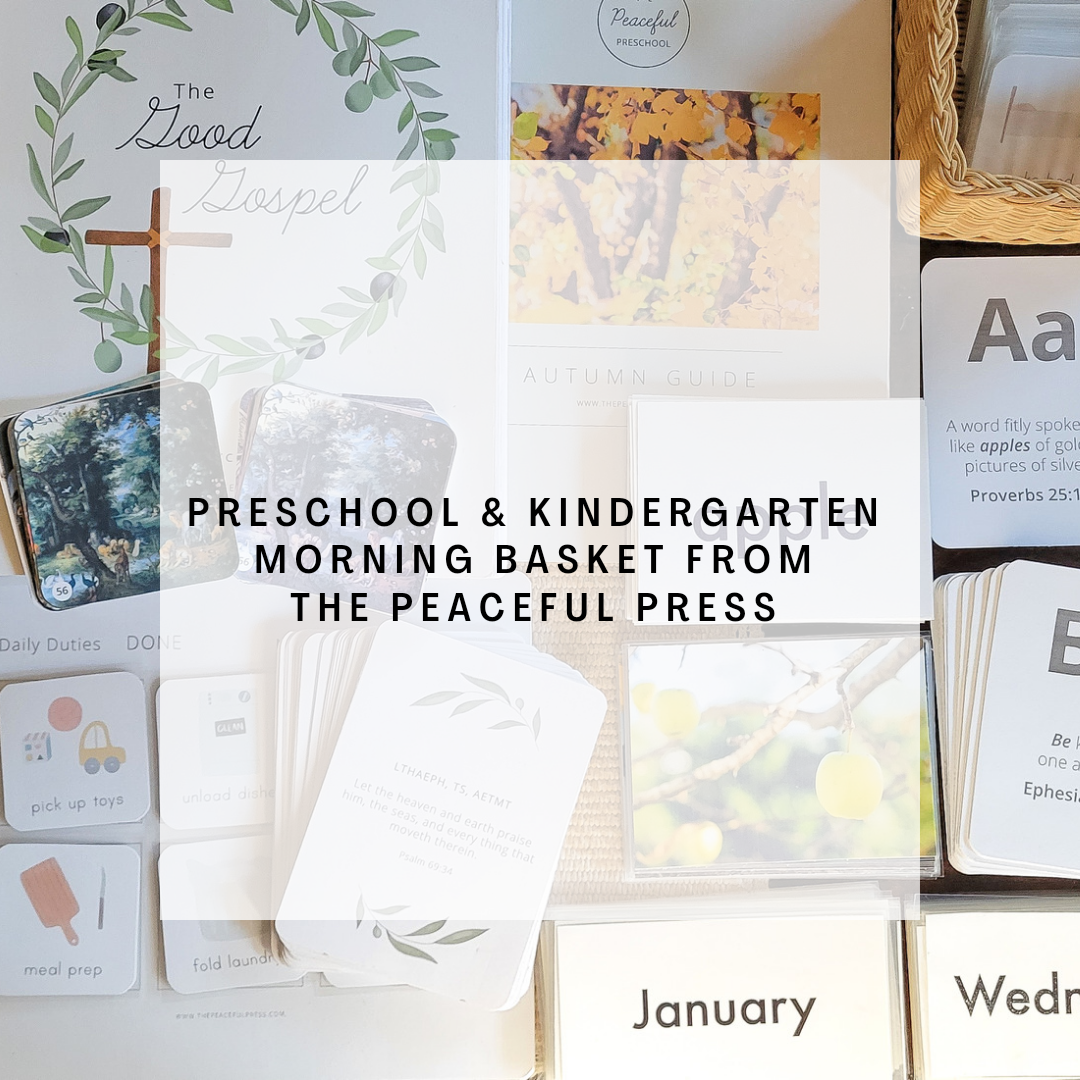 Morning Baskets for Preschool &amp; Kindergarten