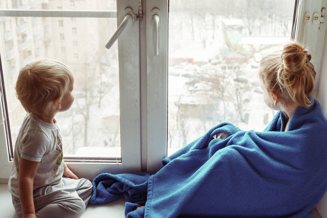 Reset Your Homeschool 7 Daily Decisions to Make Now - children observing winter scenery from a window.