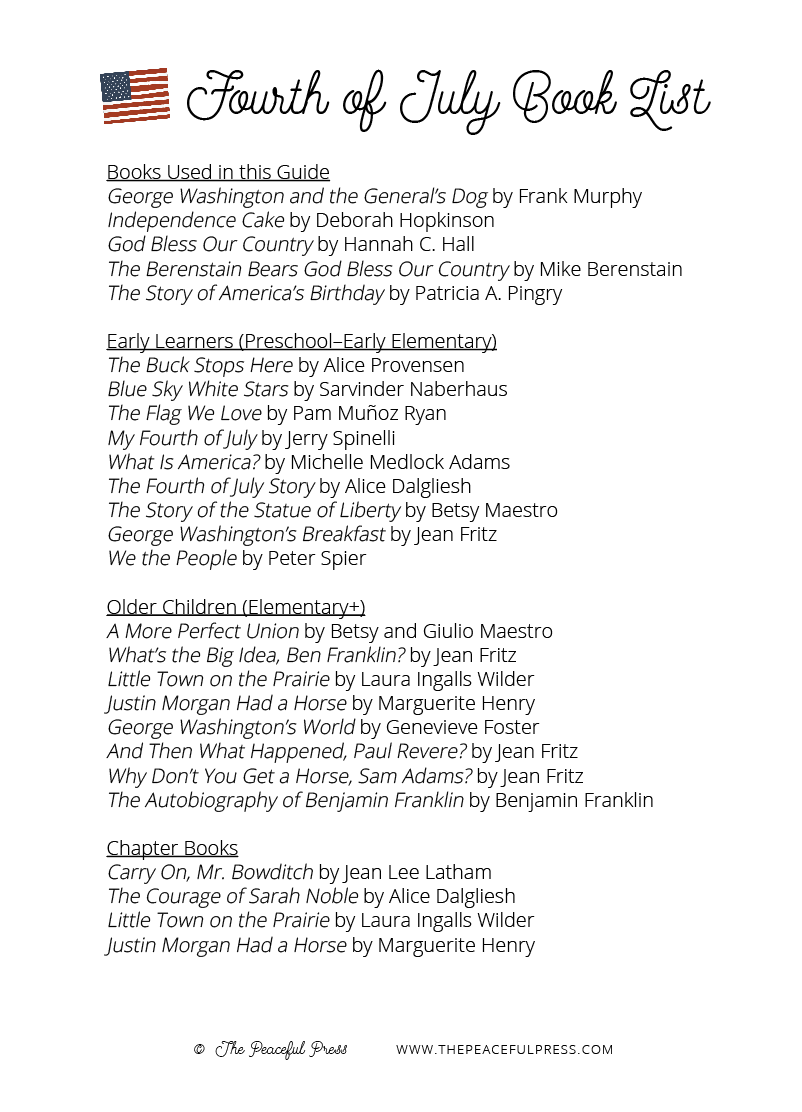 Fourth of July Book Flood: Patriotic Activity Guide