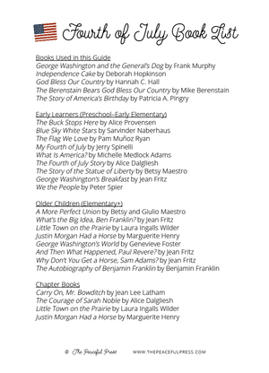 Fourth of July Book Flood: Patriotic Activity Guide