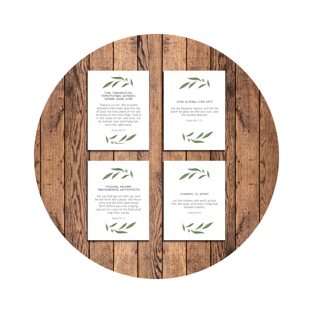 Nourishing Nature Bible Verse Cards